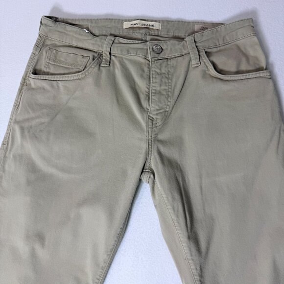 Mavi Jeans Zach Straight Leg Mens Khaki Pants Size 34/32 Cotton Blend - Picture 14 of 16